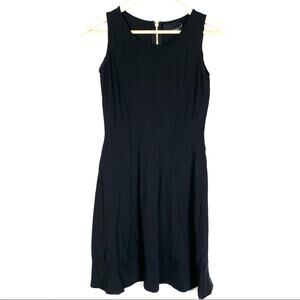 Cynthia Rowley black sleeveless A-line fit & flare knee length dress size XS
